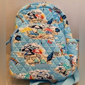 Vera Bradley  Essential Compact Backpack In Beach Treasures  New With Tag